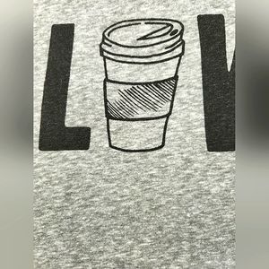 Freeze "Coffee Saves Lives" Grey Shirt L